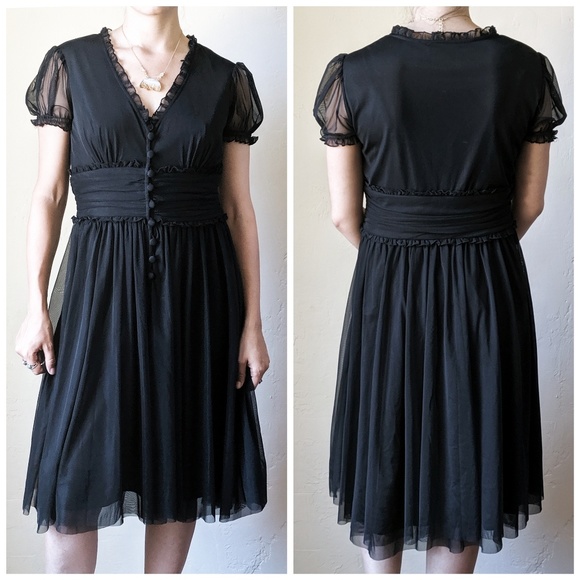 Beautiful London Times Fit & Flare Button Dress - Picture 7 of 8